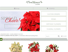 Tablet Screenshot of afloralmoment.net